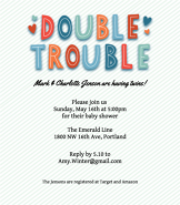 Double Trouble Invitation